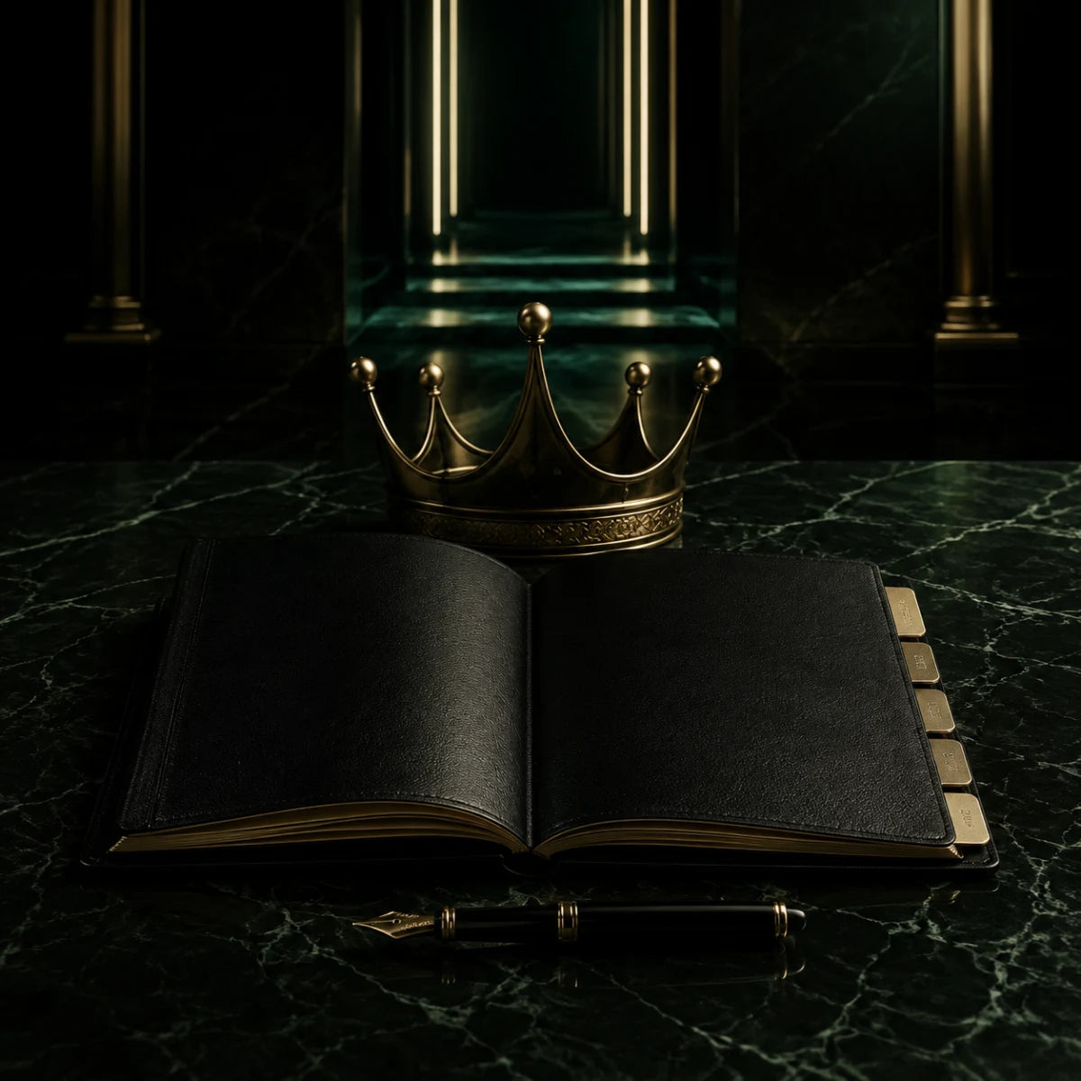 The Godfather Mentorship private field book and crown